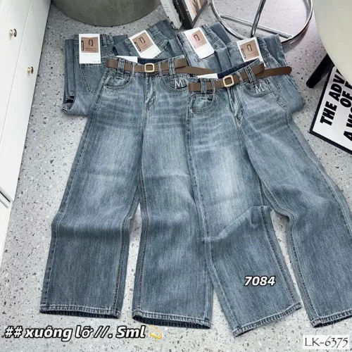 Chỗ sỉ quần Suông Nữ - Quần Jeans Suông Rách Nữ Chất Liệu Vải Dày Mềm Không Co Giãn - Nhiều Mẫu Đẹp