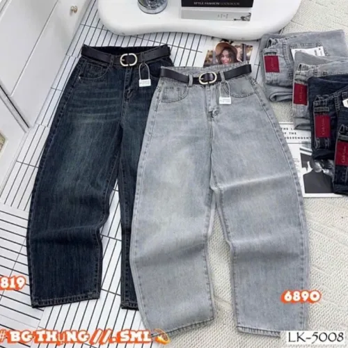 Chỗ sỉ quần Suông Nữ - Quần Jeans Suông Rách Nữ Chất Liệu Vải Dày Mềm Không Co Giãn - Nhiều Mẫu Đẹp
