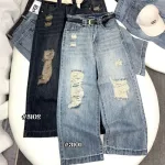 Chỗ sỉ quần Suông Nữ - Quần Jeans Suông Rách Nữ Chất Liệu Vải Dày Mềm Không Co Giãn - Nhiều Mẫu Đẹp