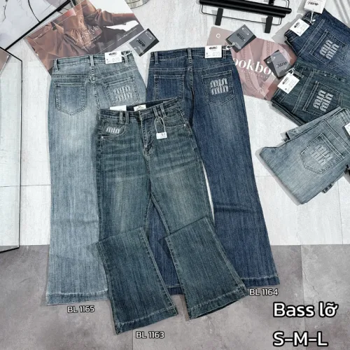 Chỗ sỉ quần Suông Nữ - Quần Jeans Suông Rách Nữ Chất Liệu Vải Dày Mềm Không Co Giãn - Nhiều Mẫu Đẹp