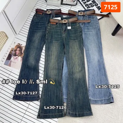 Chỗ sỉ quần Suông Nữ - Quần Jeans Suông Rách Nữ Chất Liệu Vải Dày Mềm Không Co Giãn - Nhiều Mẫu Đẹp