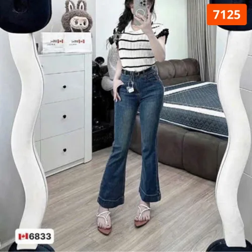 Chỗ sỉ quần Suông Nữ - Quần Jeans Suông Rách Nữ Chất Liệu Vải Dày Mềm Không Co Giãn - Nhiều Mẫu Đẹp