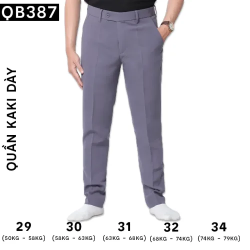 Quần Tây Nam Xám Đậm QB387XAMCHUOT