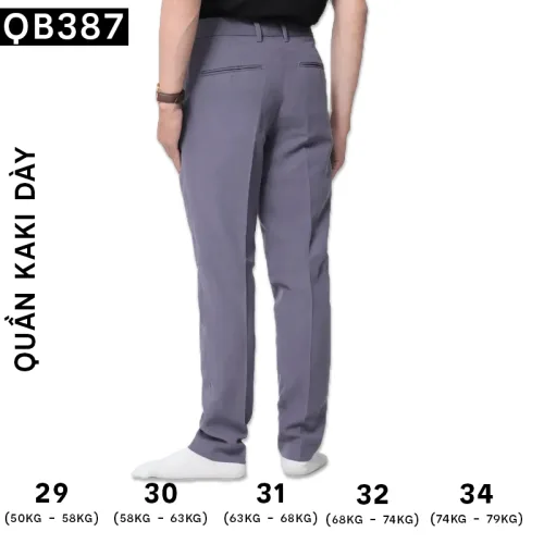 Quần Tây Nam Xám Đậm QB387XAMCHUOT