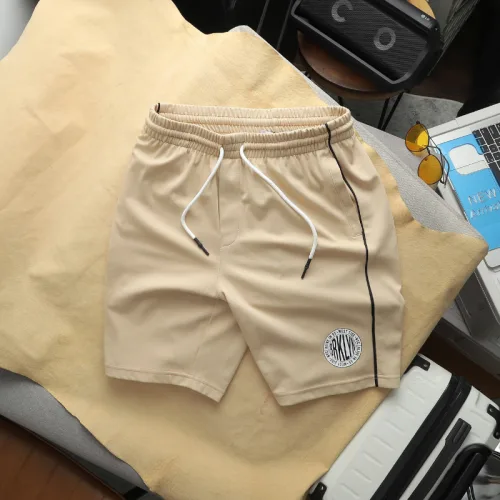 Quần short nam QB441 lưng thun, in logo, phối sọc hai bên, big size