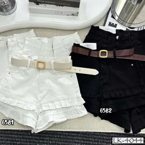 Quần Thụng Jeans Nữ Túi Hộp Vải Dày Mềm Không Co Giãn