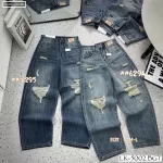 Shop sỉ quần Thụng Jeans Nữ Vải Dày Mềm Không Co Giãn Nhiều Mẫu