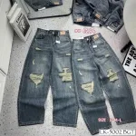 Shop sỉ quần Thụng Jeans Nữ Vải Dày Mềm Không Co Giãn Nhiều Mẫu