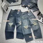 Shop sỉ quần Thụng Jeans Nữ Vải Dày Mềm Không Co Giãn Nhiều Mẫu