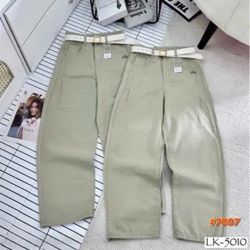 Shop sỉ quần Thụng Nữ - Quần Jeans Thụng - Quần Thụng Kaki Nữ Rách Túi Chất Liệu Vải Dày Mềm Không Co Giãn