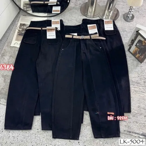 Shop sỉ quần Thụng Nữ - Quần Jeans Thụng - Quần Thụng Kaki Nữ Rách Túi Chất Liệu Vải Dày Mềm Không Co Giãn