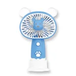 Quạt Mini Tai Thỏ Cầm Tay Có Đế