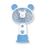 Quạt Mini Tai Thỏ Cầm Tay Có Đế