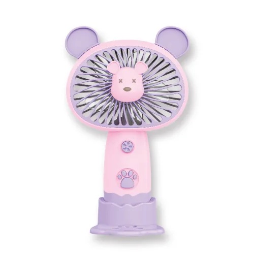 Quạt Mini Tai Thỏ Cầm Tay Có Đế