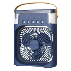 Nguồn hàng sỉ quạt Phun Hơi Nước Có Đèn Hình Vuông Quạt Để Bàn Mini 600ml 20x25.5x8.5cm