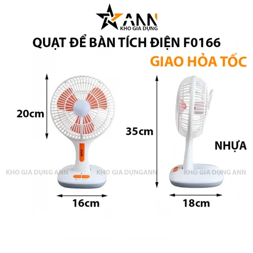 Nơi lấy sỉ quạt Tích Điện Để Bàn 35x18cm