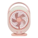 Quạt bàn tích điện F0336 tích hợp đèn LED