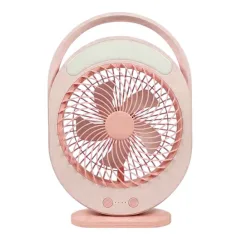 Quạt bàn tích điện F0336 tích hợp đèn LED
