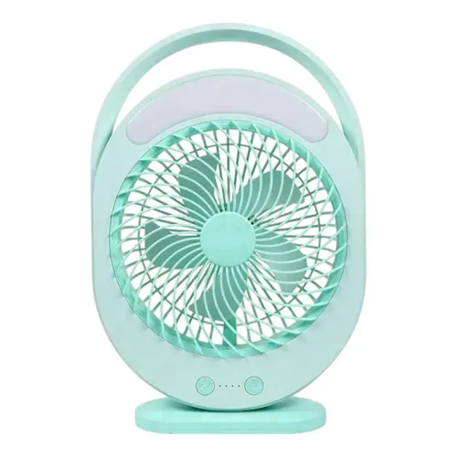 Quạt bàn tích điện F0336 tích hợp đèn LED