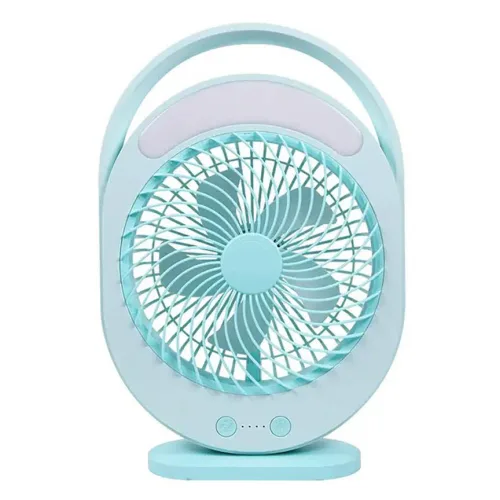 Quạt bàn tích điện F0336 tích hợp đèn LED