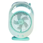 Quạt bàn tích điện F0336 tích hợp đèn LED