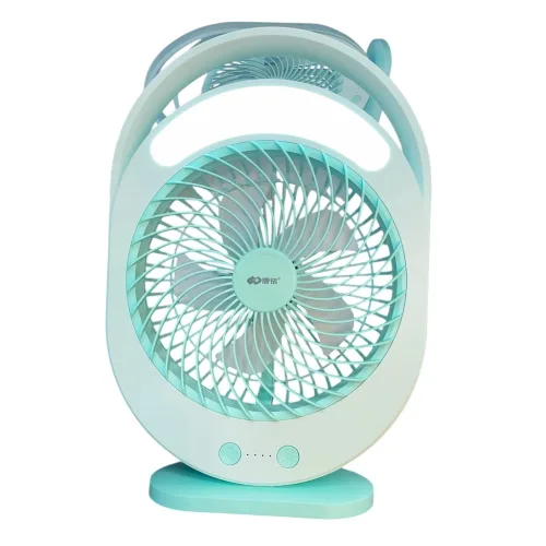 Quạt bàn tích điện F0336 tích hợp đèn LED