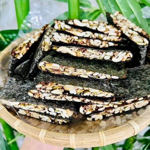 Chuyên sỉ rong Biển Kẹp Hạt Dinh Dưỡng Túi Zip 400gr