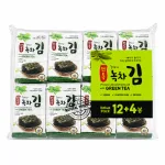 Rong biển KFish Hàn Quốc ăn liền vị trà xanh, quy cách 16 gói