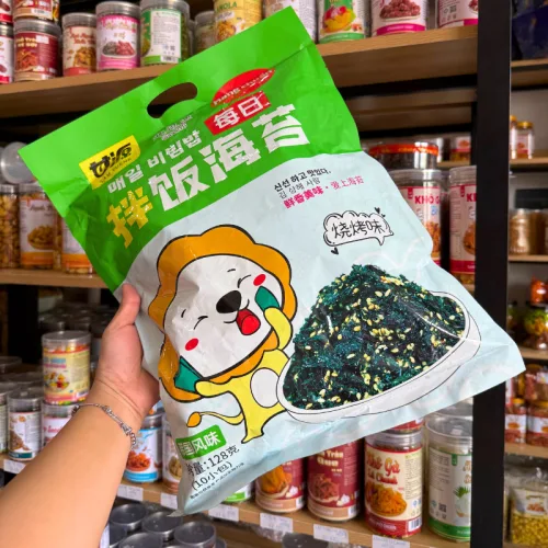 Nơi lấy sỉ rong Biển Rắc Cơm Ăn Liền Vị Truyền Thống Con Sư Tử QUDOUYU 128gr