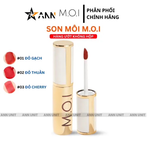 Son môi Love M.O.I màu vàng, 3 màu, quy cách không hộp