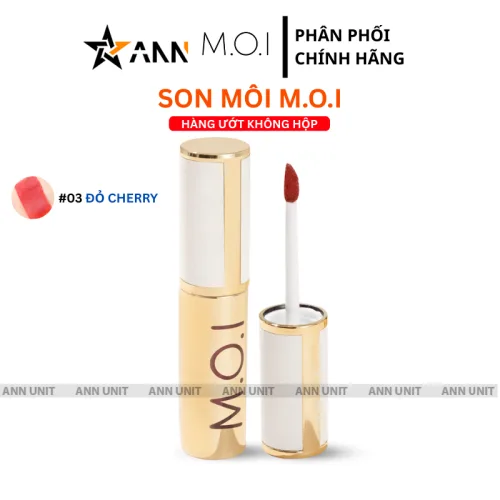Son môi Love M.O.I màu vàng, 3 màu, quy cách không hộp