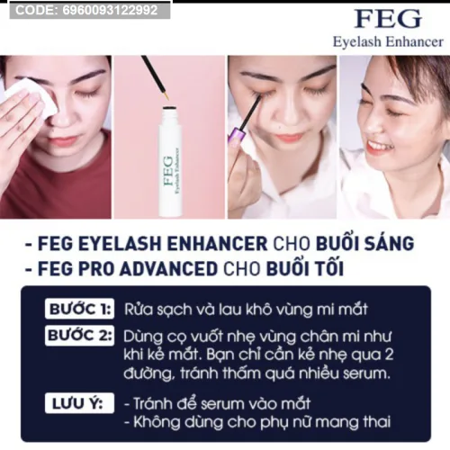 Shop sỉ sale Hàng Ướt Không Hộp - Serum Dưỡng Mi Feg Eyelash Enhancer - Ban Ngày