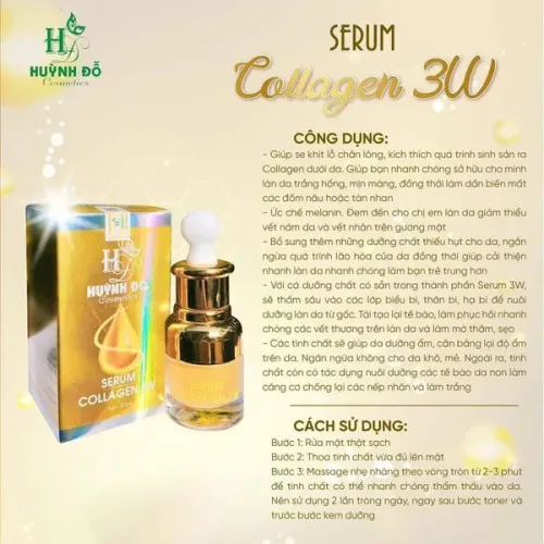 Serum Collagen 3W Huỳnh Đỗ giảm nám, 30ml