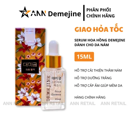 Tinh chất Demejine Rose Essence 15ml hỗ trợ giảm nám