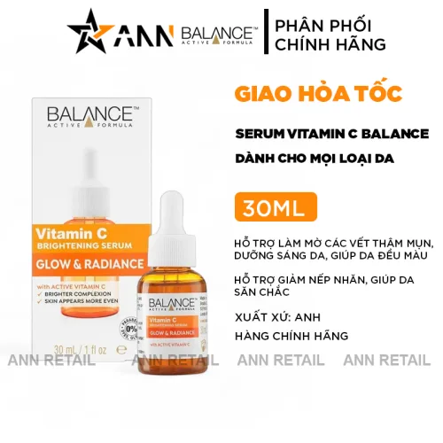 Tinh chất Vitamin C Balance Active Formula làm sáng da 30ml