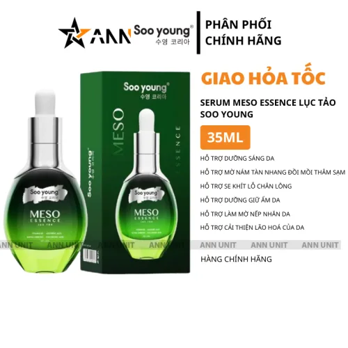 Chỗ sỉ serum Meso Essence Lục Tảo Soo Young 35ml Phiên Bản Mới