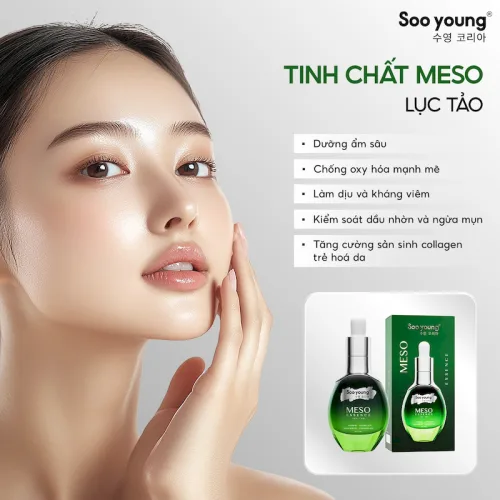 Chỗ sỉ serum Meso Essence Lục Tảo Soo Young 35ml Phiên Bản Mới