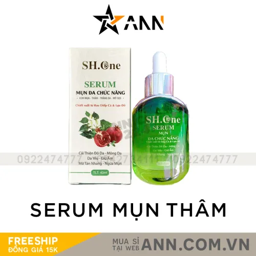 Chỗ sỉ serum Mụn Đa Chức Năng SH One Chiết Xuất Từ Rau Diếp Cá & Lựu Đỏ