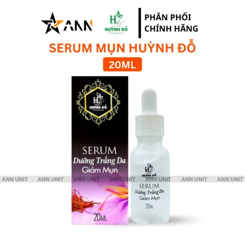 Serum mụn Huỳnh Đỗ 20ml phiên bản mới hỗ trợ giảm mụn, dưỡng sáng da