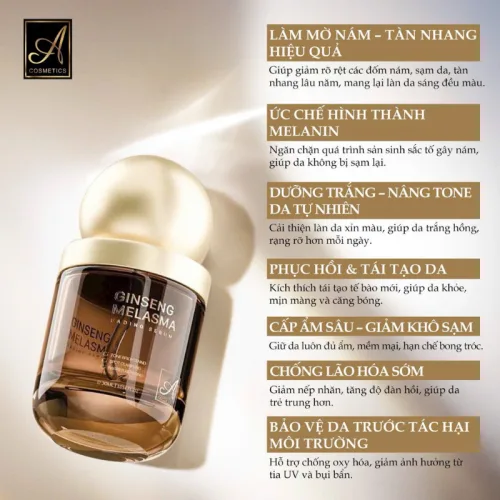 Serum A Ginseng Melasma Fading Phương Anh 35ml, phiên bản mới