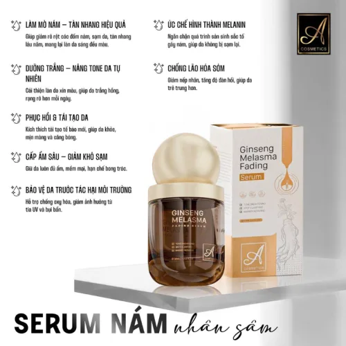 Serum A Ginseng Melasma Fading Phương Anh 35ml, phiên bản mới