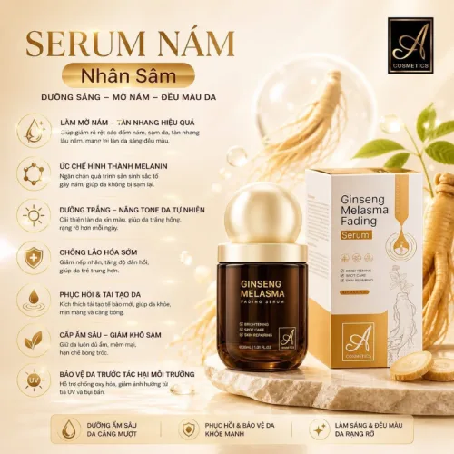 Serum A Ginseng Melasma Fading Phương Anh 35ml, phiên bản mới