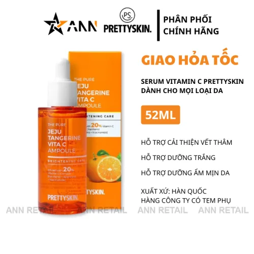 Tinh chất Prettyskin The Pure Jeju Tangerine Vita C 52ml