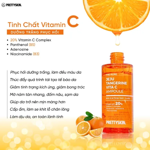Tinh chất Prettyskin The Pure Jeju Tangerine Vita C 52ml