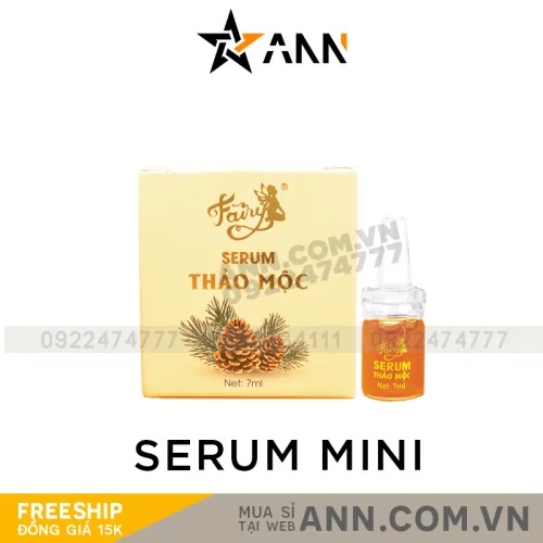 Shop sỉ serum Thảo Mộc Fairy Cosmetics Mini 7ml Dưỡng Trắng Căng Bóng Da
