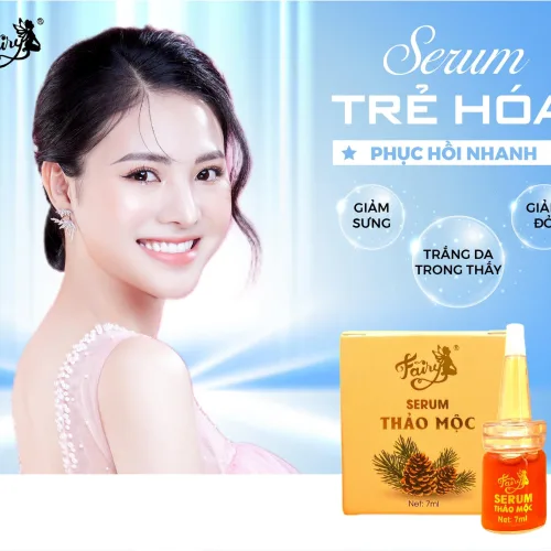 Shop sỉ serum Thảo Mộc Fairy Cosmetics Mini 7ml Dưỡng Trắng Căng Bóng Da