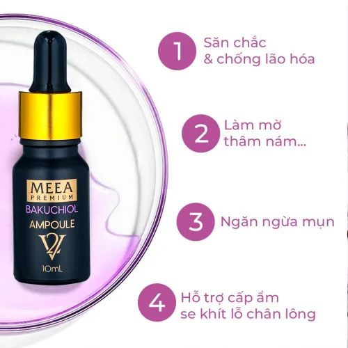 Tinh chất Meea Origin Bakuchiol Ampoule V2 dạng serum mini 10ml