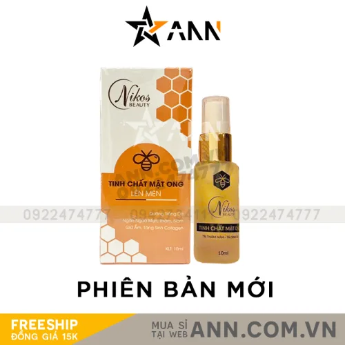 Tinh chất serum Nikos Beauty 10ml mật ong lên men phiên bản mới