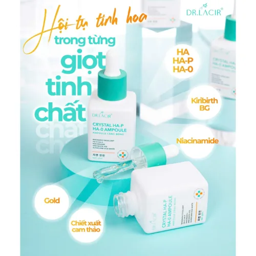 Serum tinh thể vàng Dr.Lacir Crystal Serum, dung tích 25ml