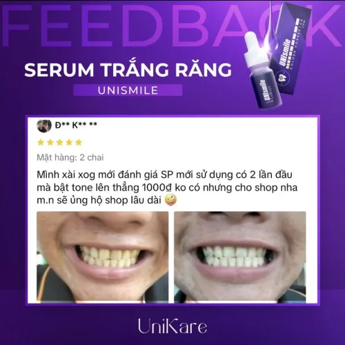 Tinh chất Unismile Unikare dạng nhỏ giọt 10ml cho răng